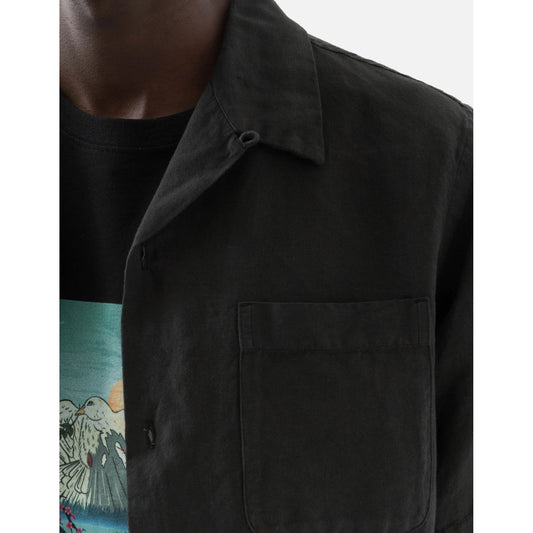 5211 Hemp Camp Collar Shirt - Black