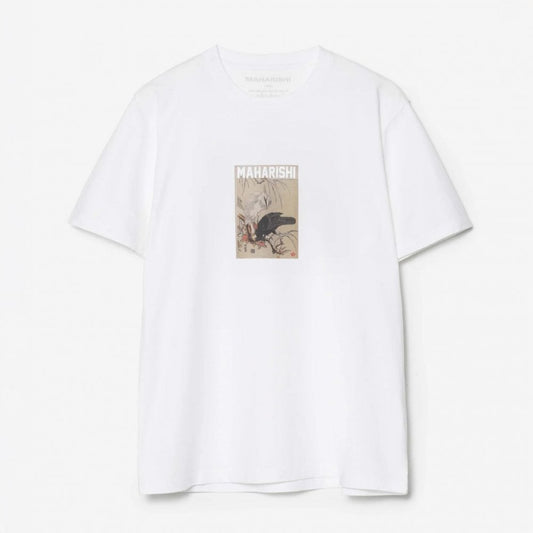 1493 Black Crow White Heron T-shirt