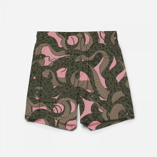 1481 Snakeskin Camo Swim Shorts - Sakura