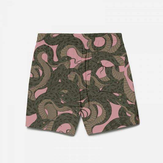 1481 Snakeskin Camo Swim Shorts - Sakura