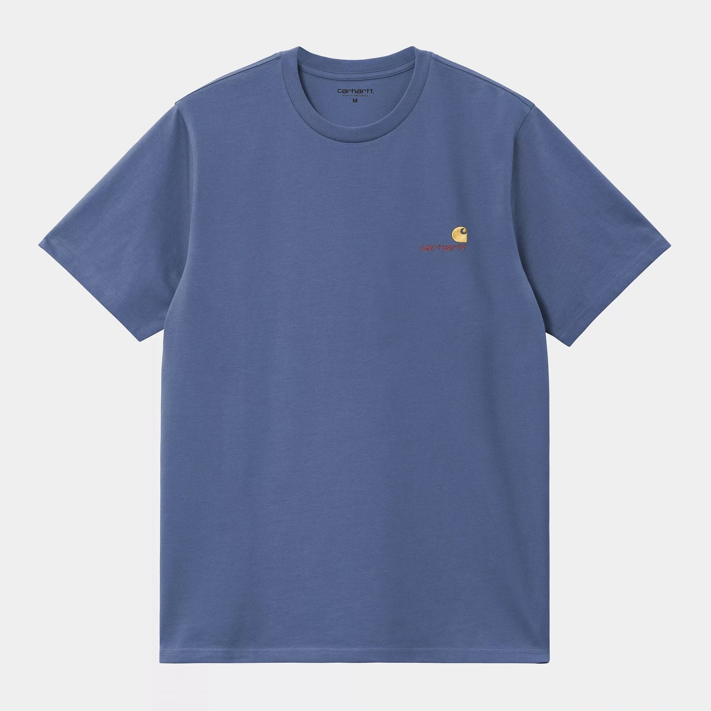 S/s American Script T-shirt - Blue Iris