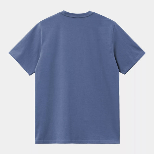 S/s American Script T-shirt - Blue Iris