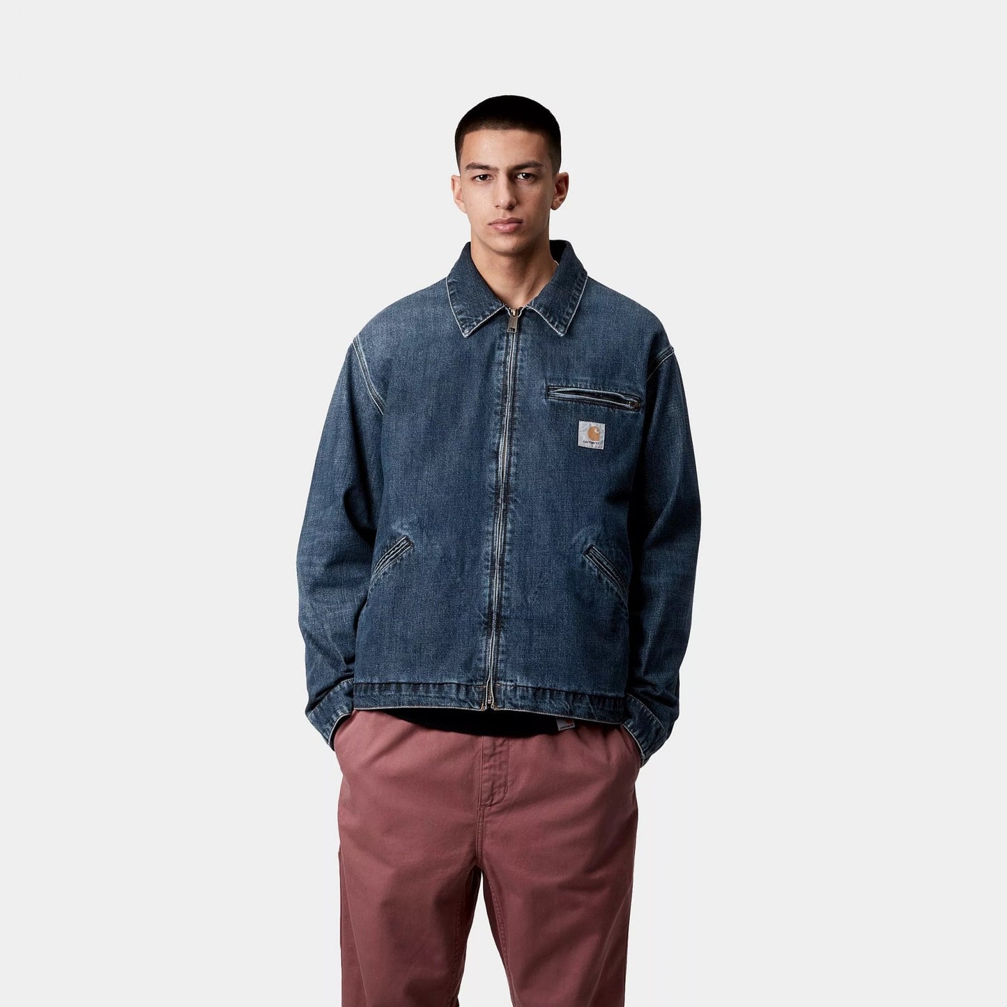 OG Detroit Jacket - Blue, Dark Used Wash