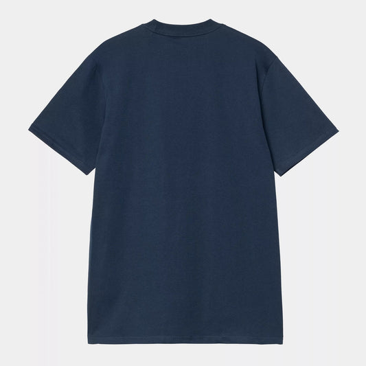 S/s Script T-shirt - Ink / Air Yellow
