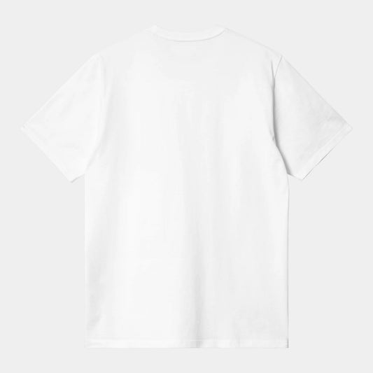 S/s Pocket Heart T-shirt - White / Red