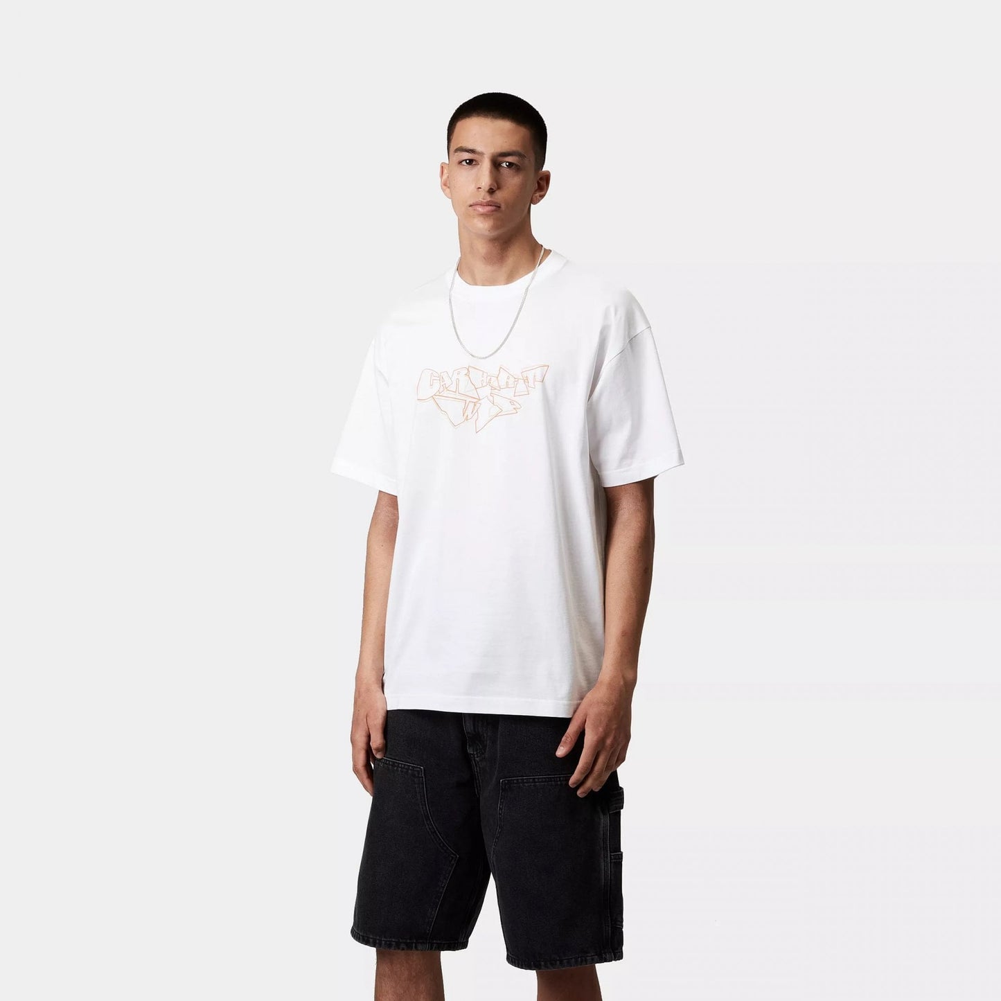 S/s Screwed Up Script T-shirt - White