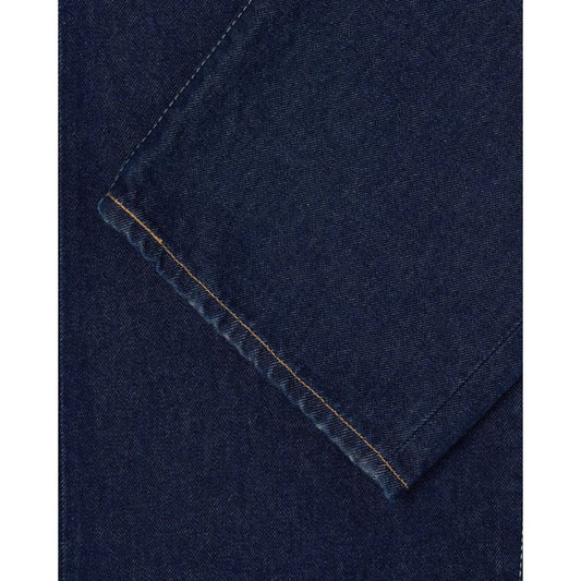 Loose Fit Kaihara Openend Denim 12.5oz - Blue Rinsed
