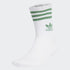 Crew Sock 3 Pairs - White / Preloved Green / MGH Solid Grey