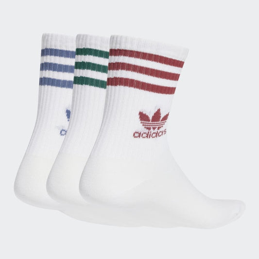 Crew Sock 3 Pairs- Preloved Ruby / Preloved Ink / Collegiate Green