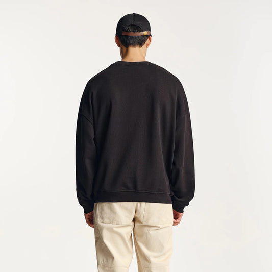 Vernon Oversized Crew Black