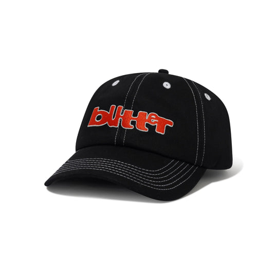 Warped 6 Panel Cap - Black