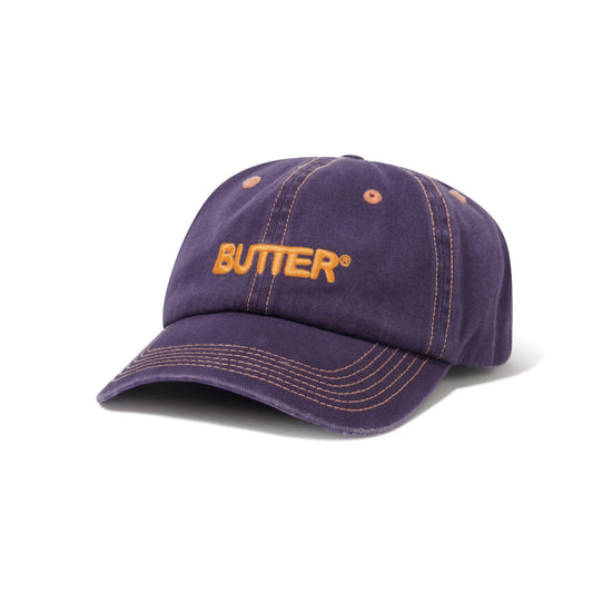 Rounded Logo 6 Panel Cap - Purple