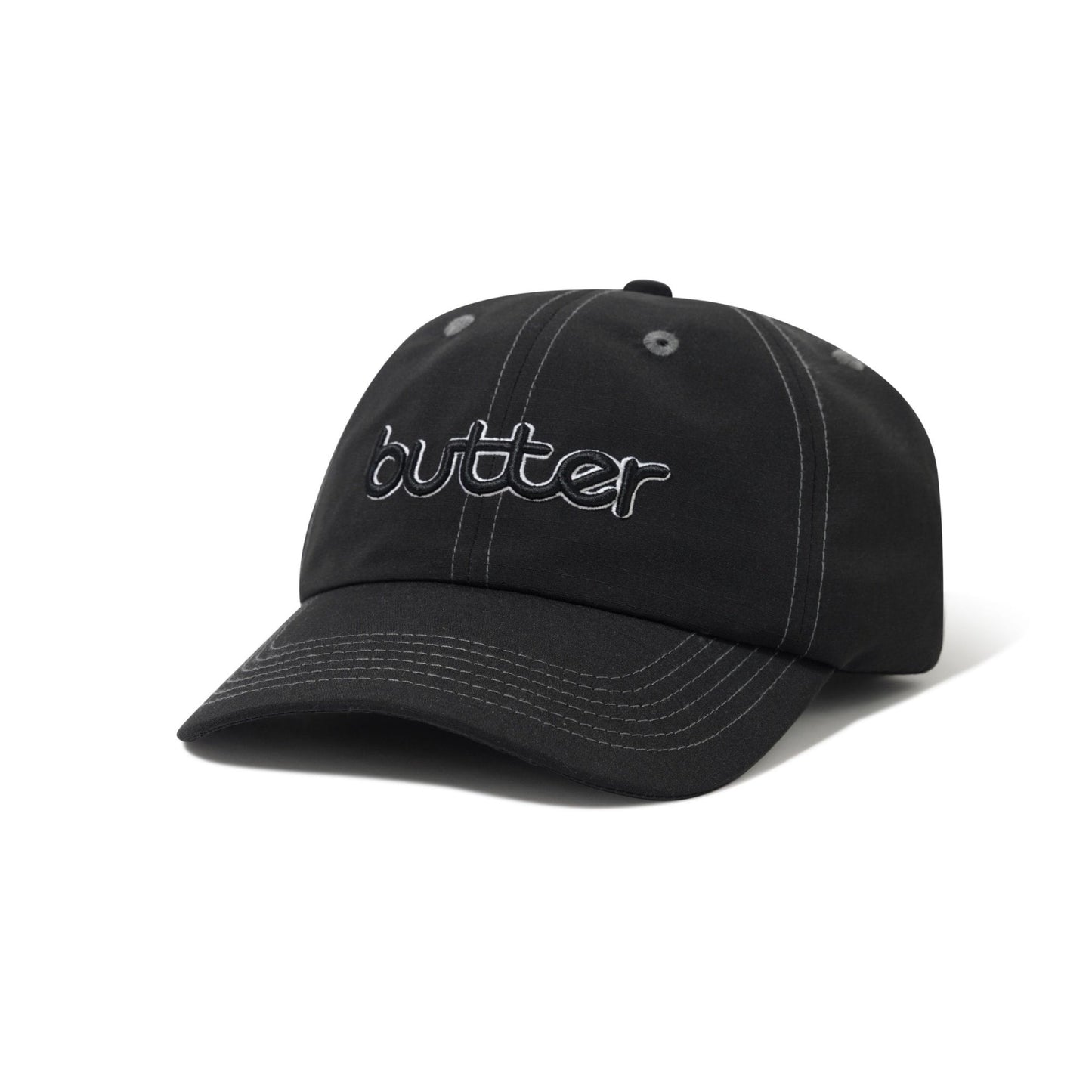Alpine 6 Panel Cap - Black