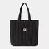 Hendry Tote, Seaton Stripe Black / Wax
