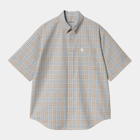 S/s Niven Shirt, Niven Check Wall / Wax
