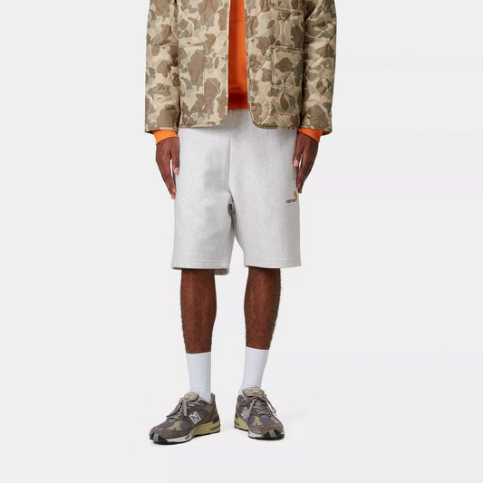 American Script Sweat Short Ash Heather