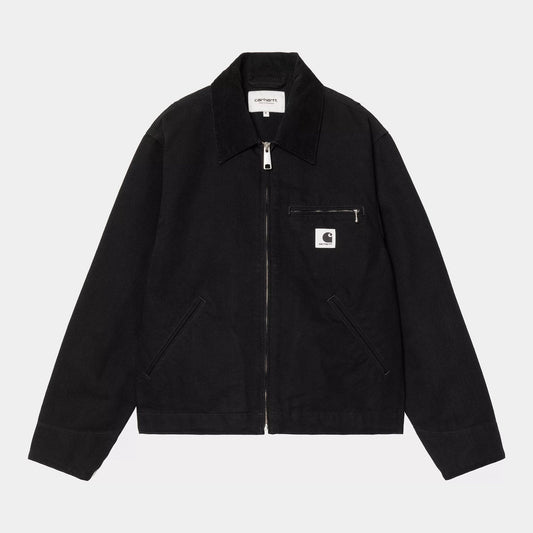 Women's W' OG Detroit Jacket - Black/Black (rinsed)