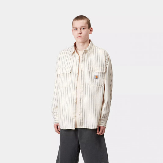 Hendry Shirt Jac Seaton Stripe, Wax / Dark Navy Rinsed