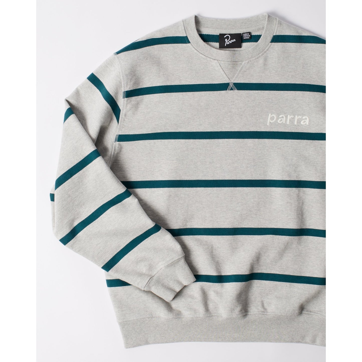 Pristine Striper Crew Neck Sweatshirt