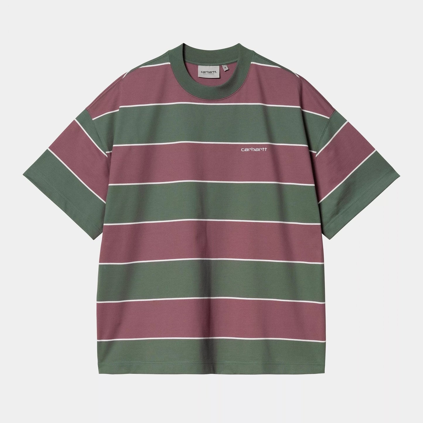 S/s Quinby T-shirt - Quinby Stripe, Silver Pine