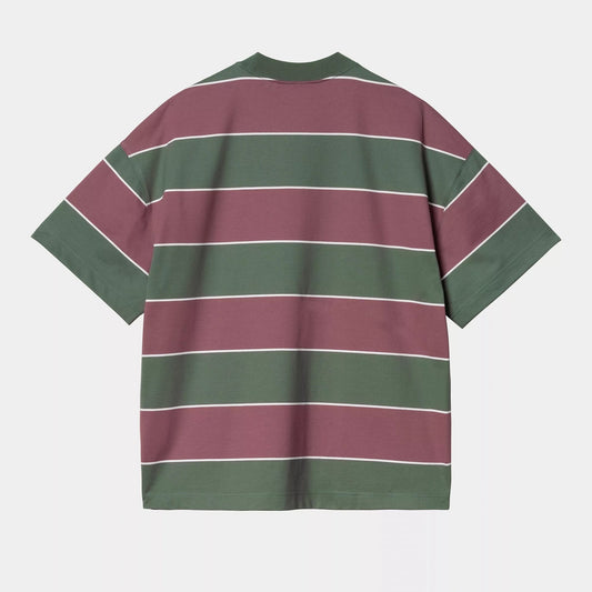 S/s Quinby T-shirt - Quinby Stripe, Silver Pine