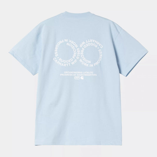 S/s Rotation T-shirt - Air Sky / White
