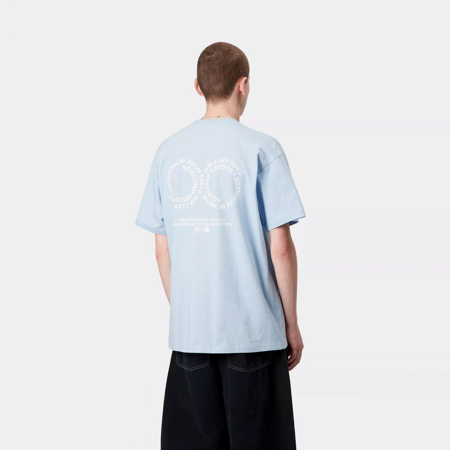 S/s Rotation T-shirt - Air Sky / White