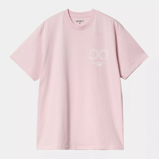 S/s Rotation T-shirt - Air Pink / White