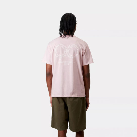 S/s Rotation T-shirt - Air Pink / White