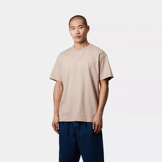 S/s Chase T-shirt - Dusky Beige / Gold