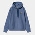 Hooded American Script Sweat - Blue Iris