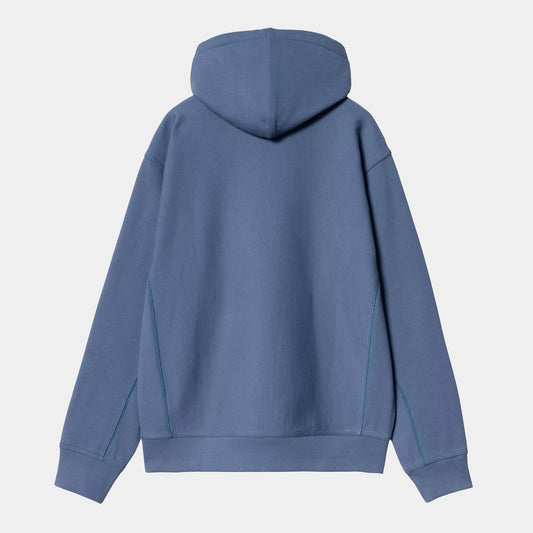 Hooded American Script Sweat - Blue Iris