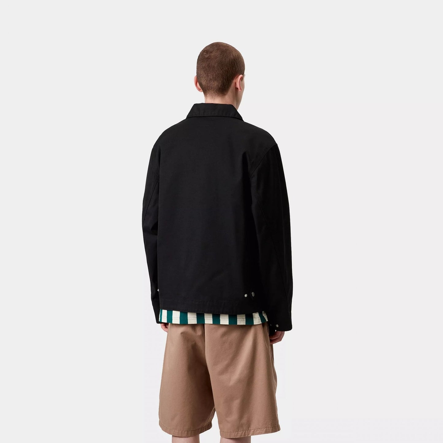 Module Script Jacket Black/ White Rinsed