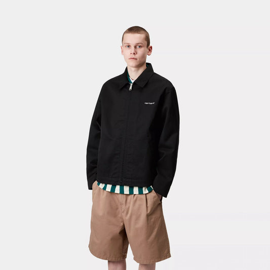 Module Script Jacket Black/ White Rinsed