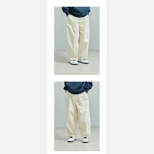Twill Balloon Pants - Ivory
