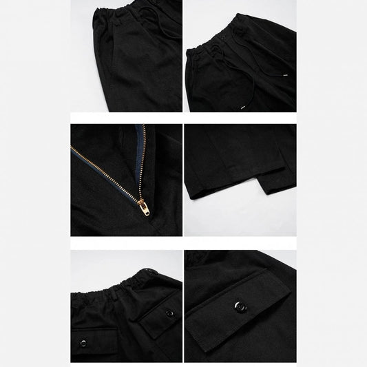 Twill Balloon Pants - Black