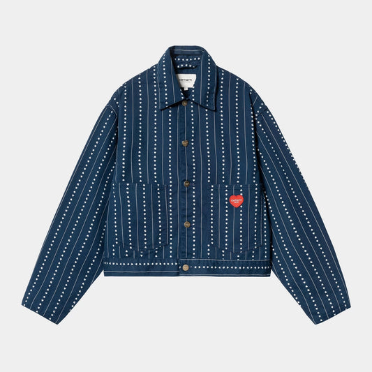 Women's W' Drewe Jacket Heart C Pinstripe
