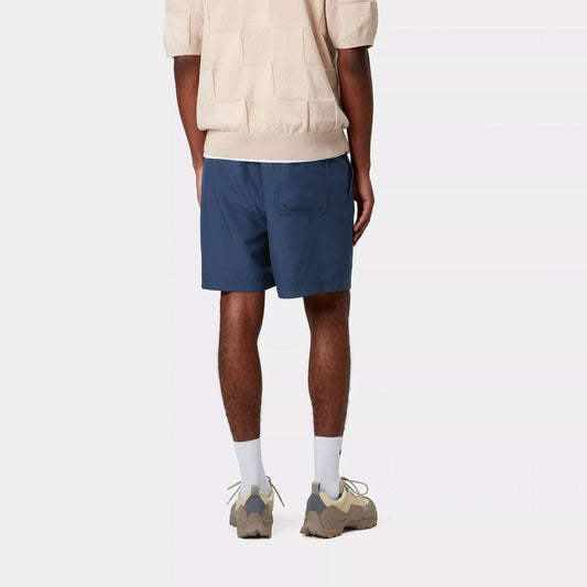 Chase Swim Trunks, Dusty Blue / Gold