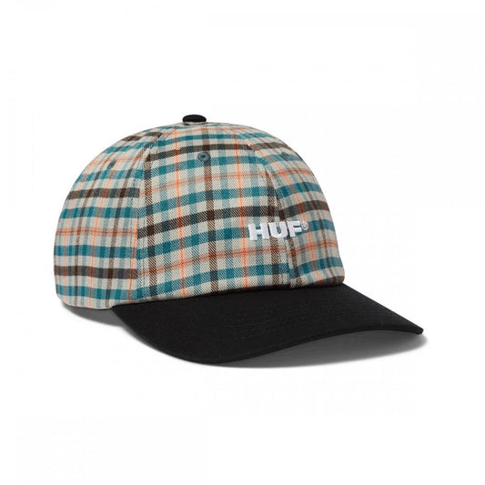 Shadow Plaid 6 Panel Cv Hat, Black