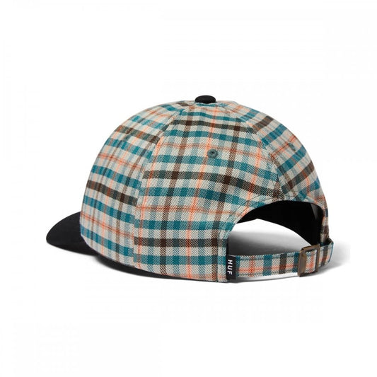 Shadow Plaid 6 Panel Cv Hat, Black