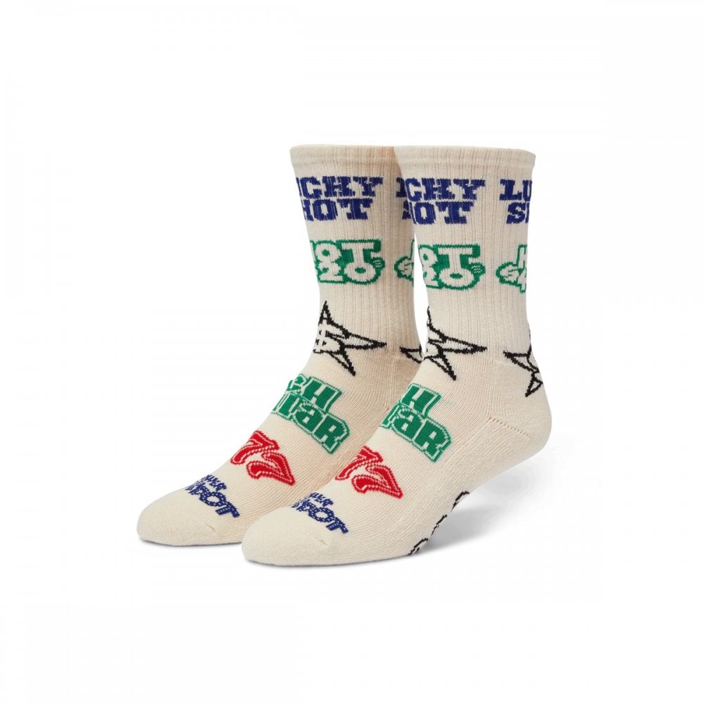 Lucky Crew Sock, Natural