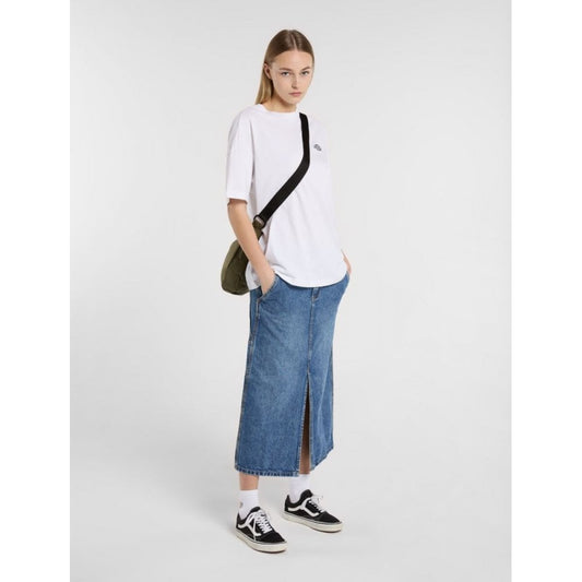 Women's Long Denim Carpenter Skirt