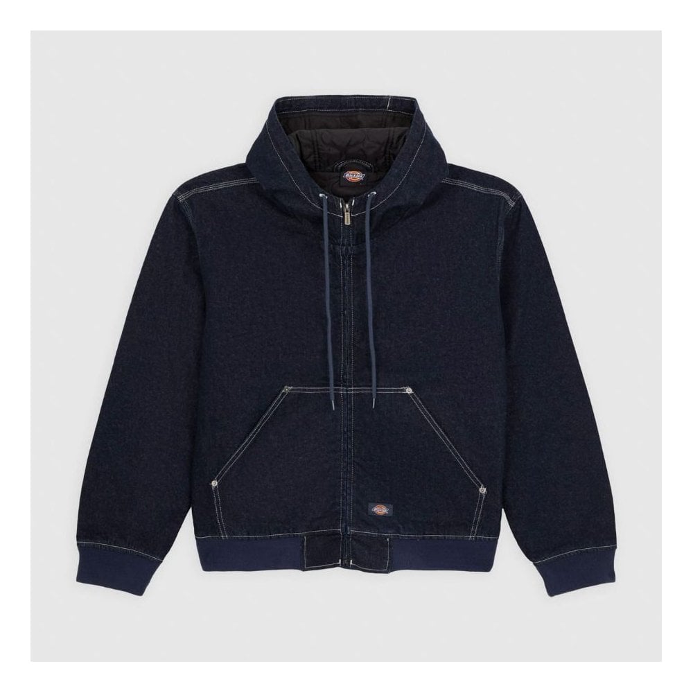 Dickies Hooded Denim Jacket - Blue Rinsed