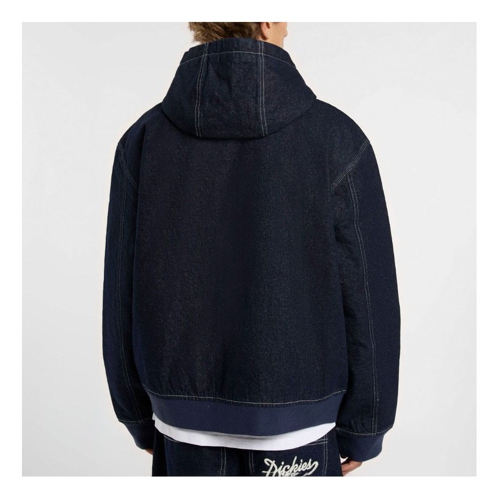 Dickies Hooded Denim Jacket - Blue Rinsed
