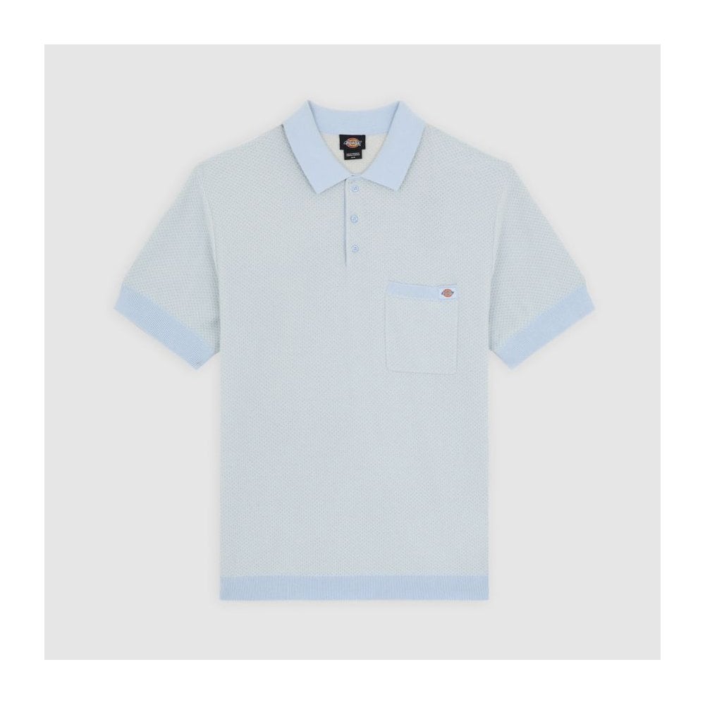 Rocky Knit Polo Shirt Whitecap Grey