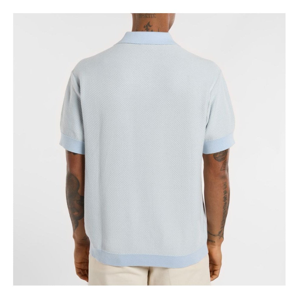 Rocky Knit Polo Shirt Whitecap Grey