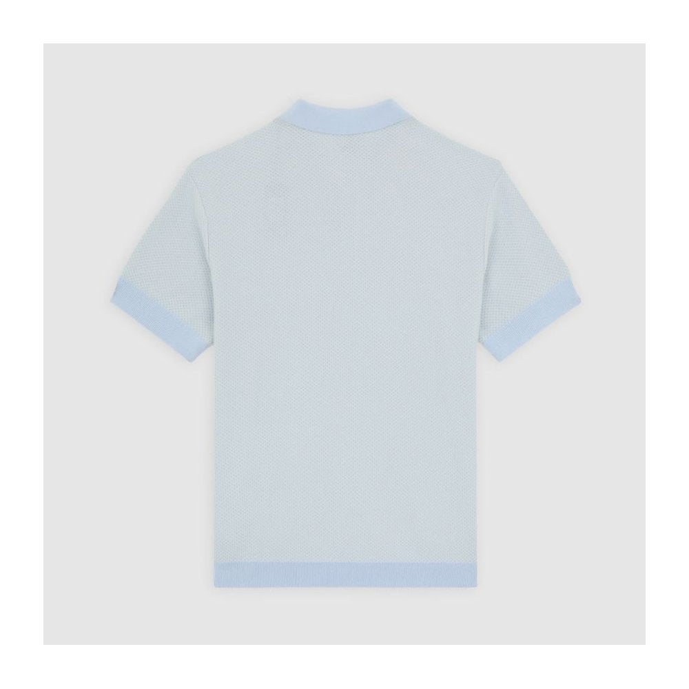 Rocky Knit Polo Shirt Whitecap Grey