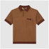 Rocky Knit Polo Shirt Oak Buff
