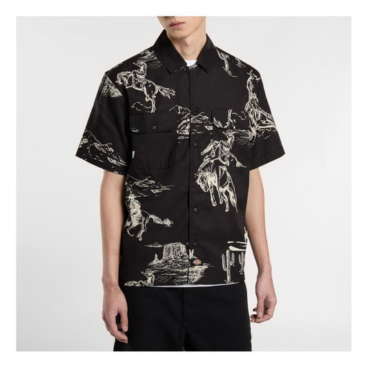 Savage Short Sleeve Work Shirt Black