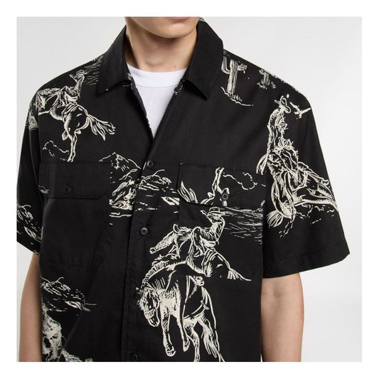 Savage Short Sleeve Work Shirt Black